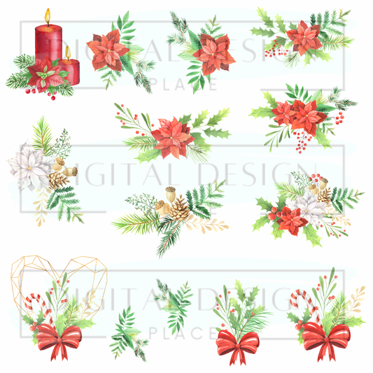 Poinsettia Christmas  ELEE162