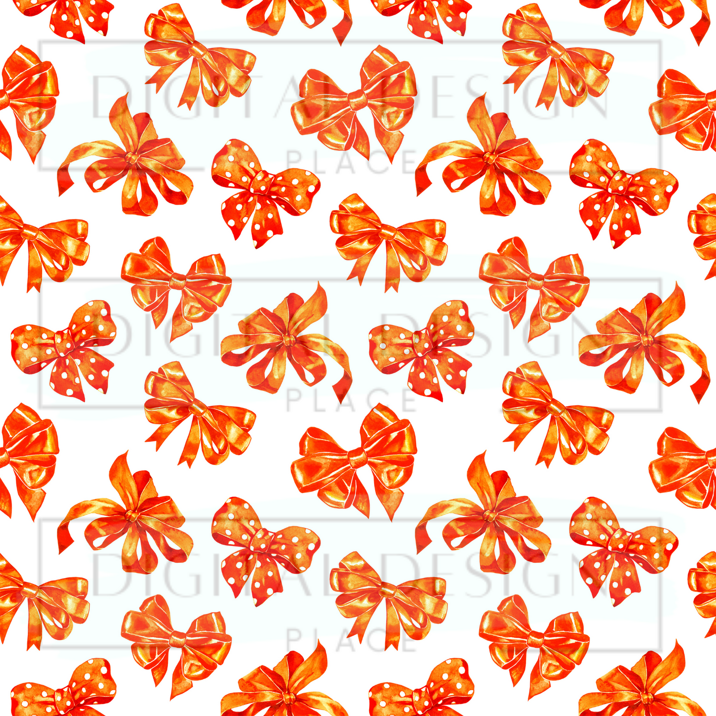 Orange Bows VinylV436