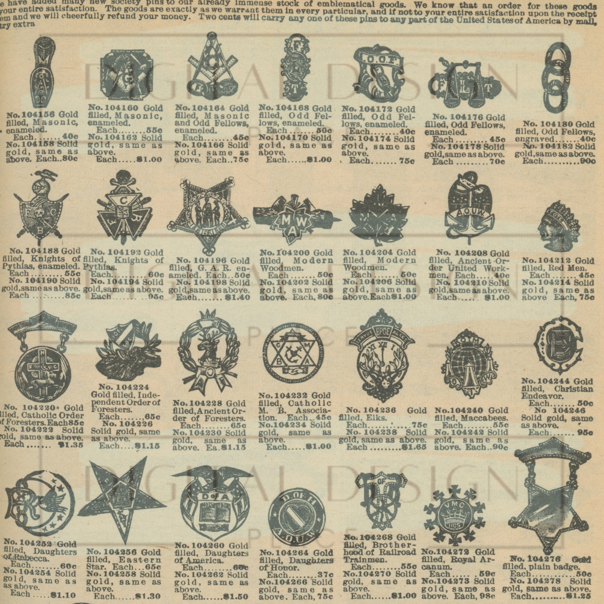 First Order Decals Vintage Pin Catalog VinylV1044 – Digital Design Place