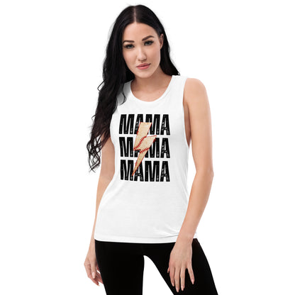 Baseball Mama Muscle Tank