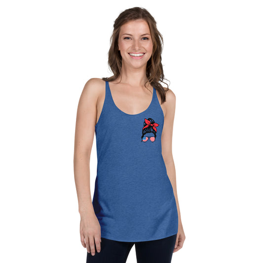 4th of July Mama Racerback Tank