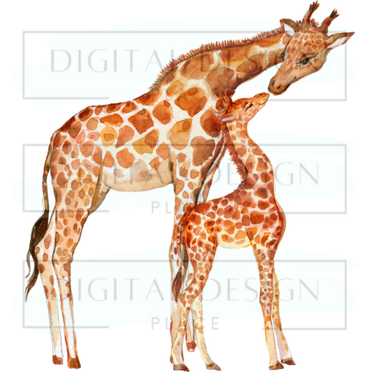 Giraffe Mom Baby ANIA39