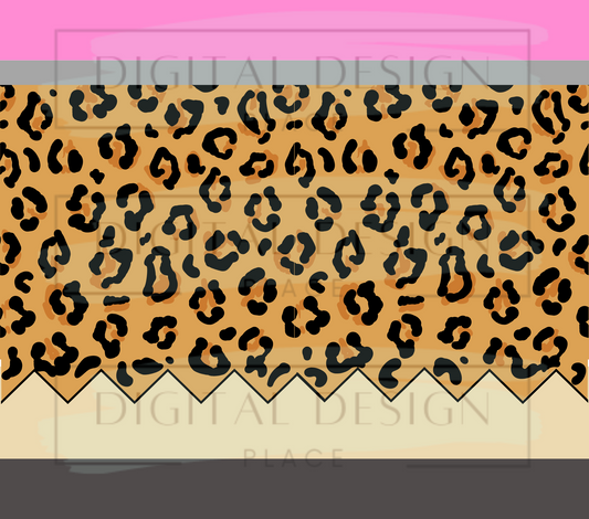 Cheetah Pencil 20oz Wrap