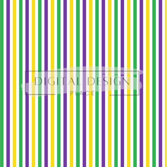 Mardi Gras Stripes VinylV29