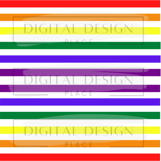 Rainbow Stripe VinylV41