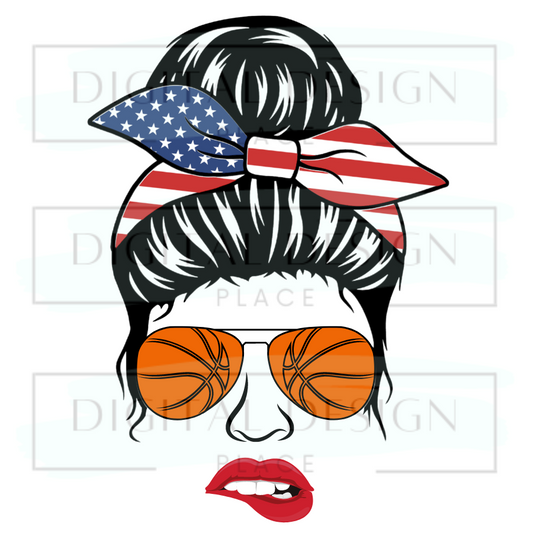 Basketball Mom Bun SPOS19