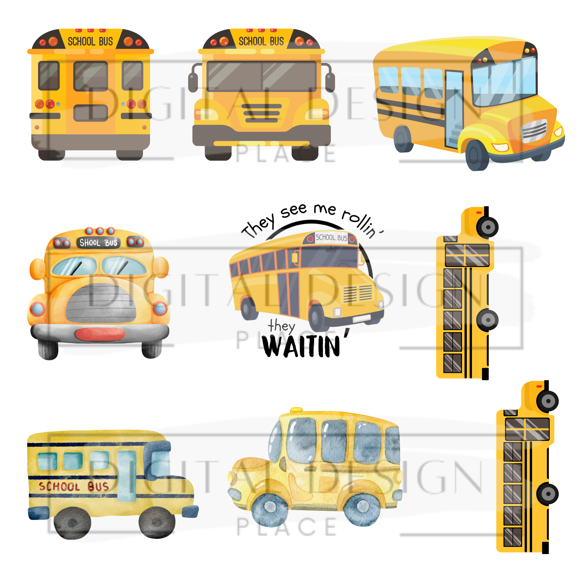 School Bus Elements ELEE12 – Digital Design Place