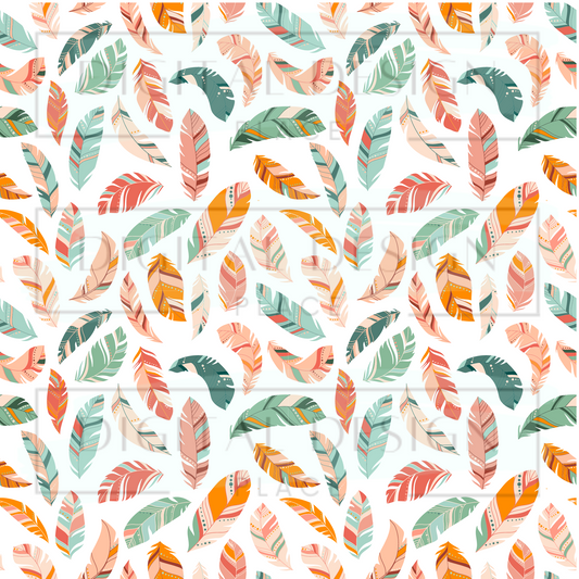 Boho Feathers VinylV100