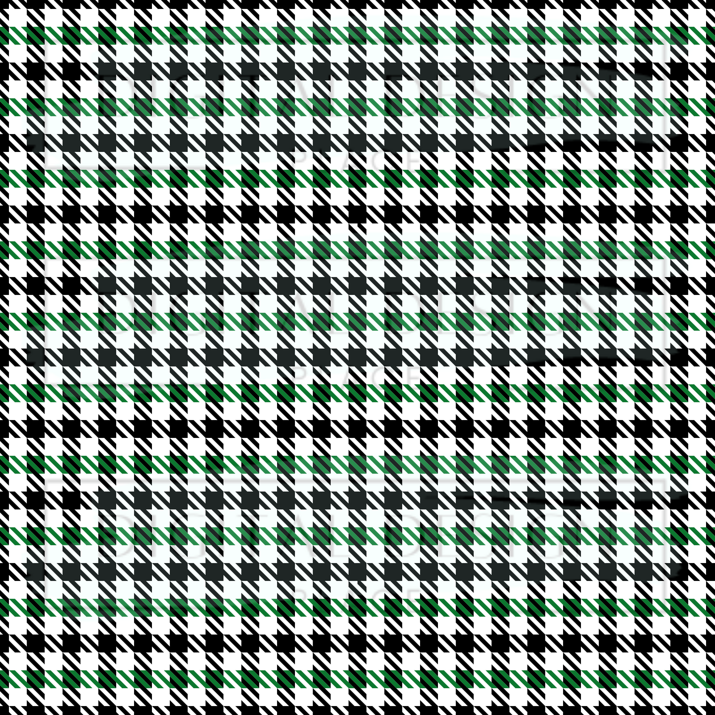 Green Houndstooth VinylV107