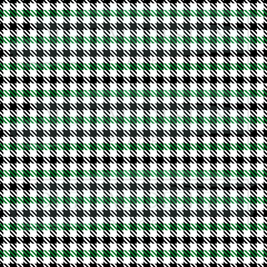 Green Houndstooth VinylV107
