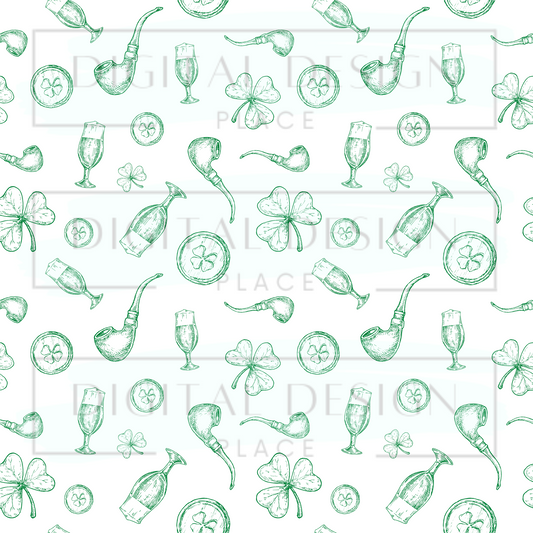 St. Patricks Outline VinylV109