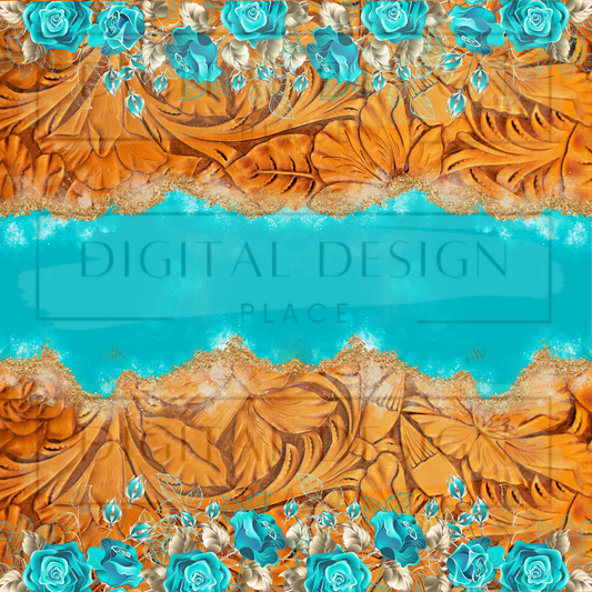 Turquoise Leather VinylV131