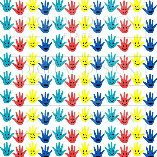 Smiley Hands VinylV136