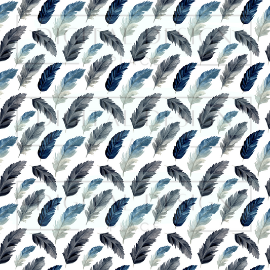 Blue Feathers VinylV205