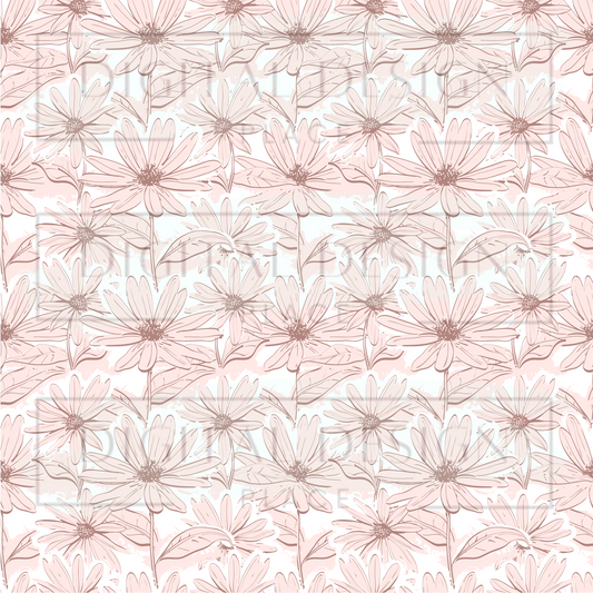 Layered Pink Daisies VinylV206