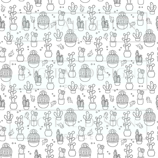 Cactus Stencil VinylV216