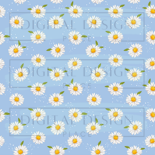 Blue Daisy Scattered VinylV251