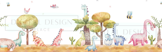 Watercolor Dino WRAW35