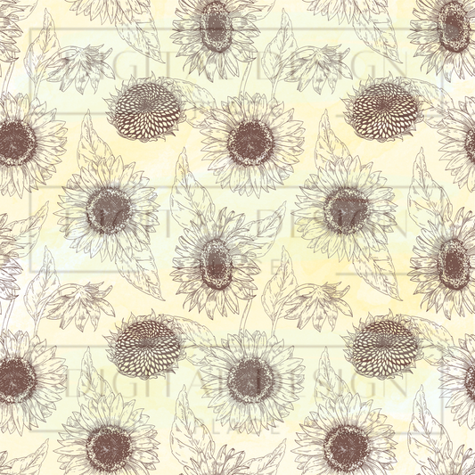 Sunflower Linedrawn VinylV320