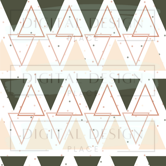 Boho Triangles VinylV326