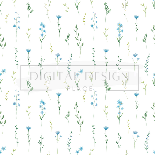 Blue Wildflower VinylV6