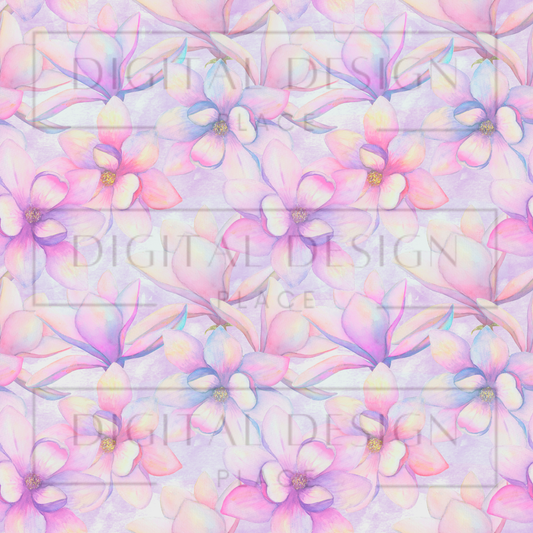 Watercolor Lotus VinylV316