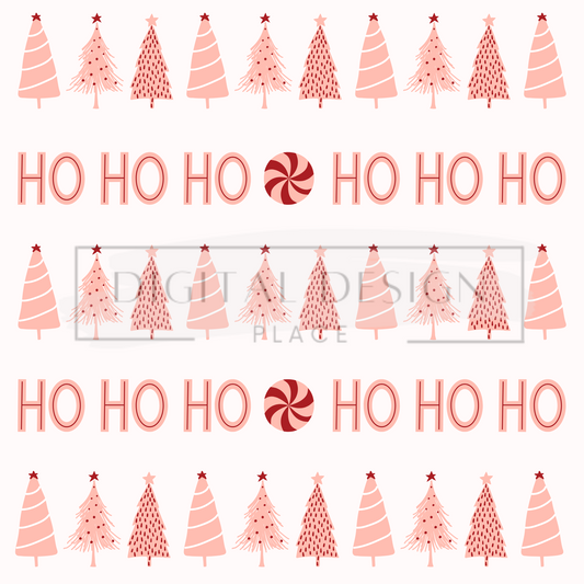 Pink Christmas Vinyl Sheet