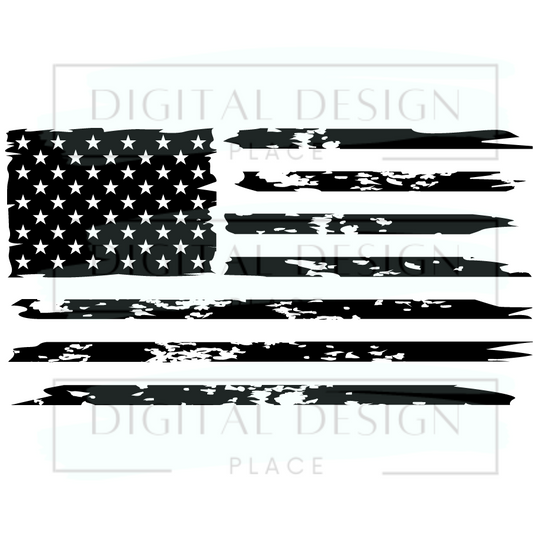 Distressed Flag MENM6