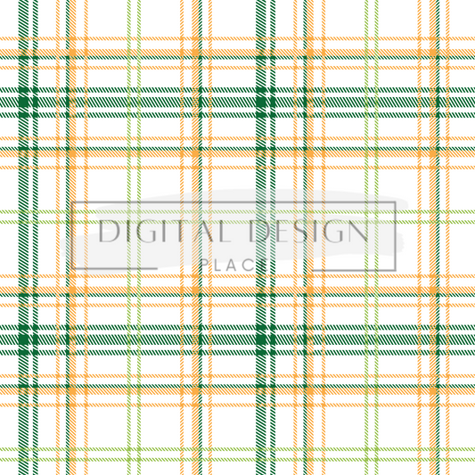 Green and Gold Plaid VinylV18
