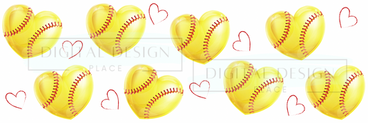 Softball Heart WRAW28